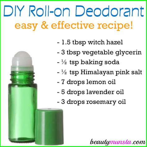 Organic home remedy magic roll on deodorant